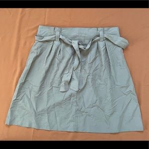 A new day green paper bag waist skirt with tie